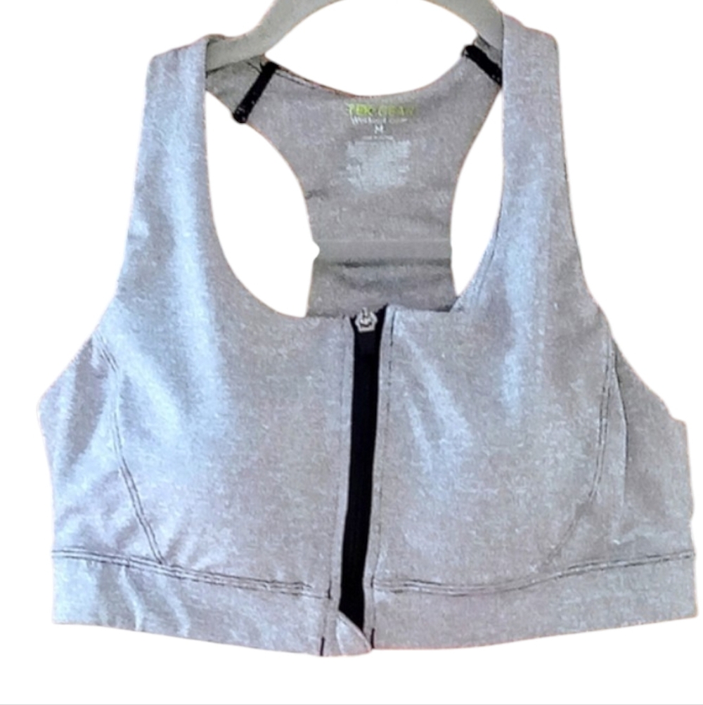 Tek Gear Sports Bra Grey & Black Size M